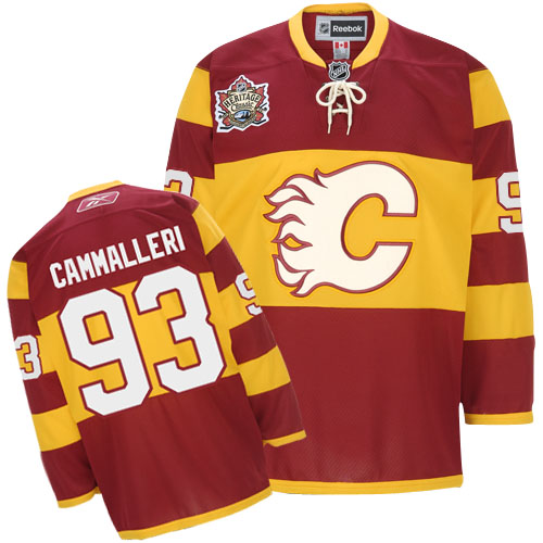 High Quality Calgary Flames 93 Mike Cammalleri 2011 Heritage Classic Reebok NHL Hockey Jersey With Reasonable Price